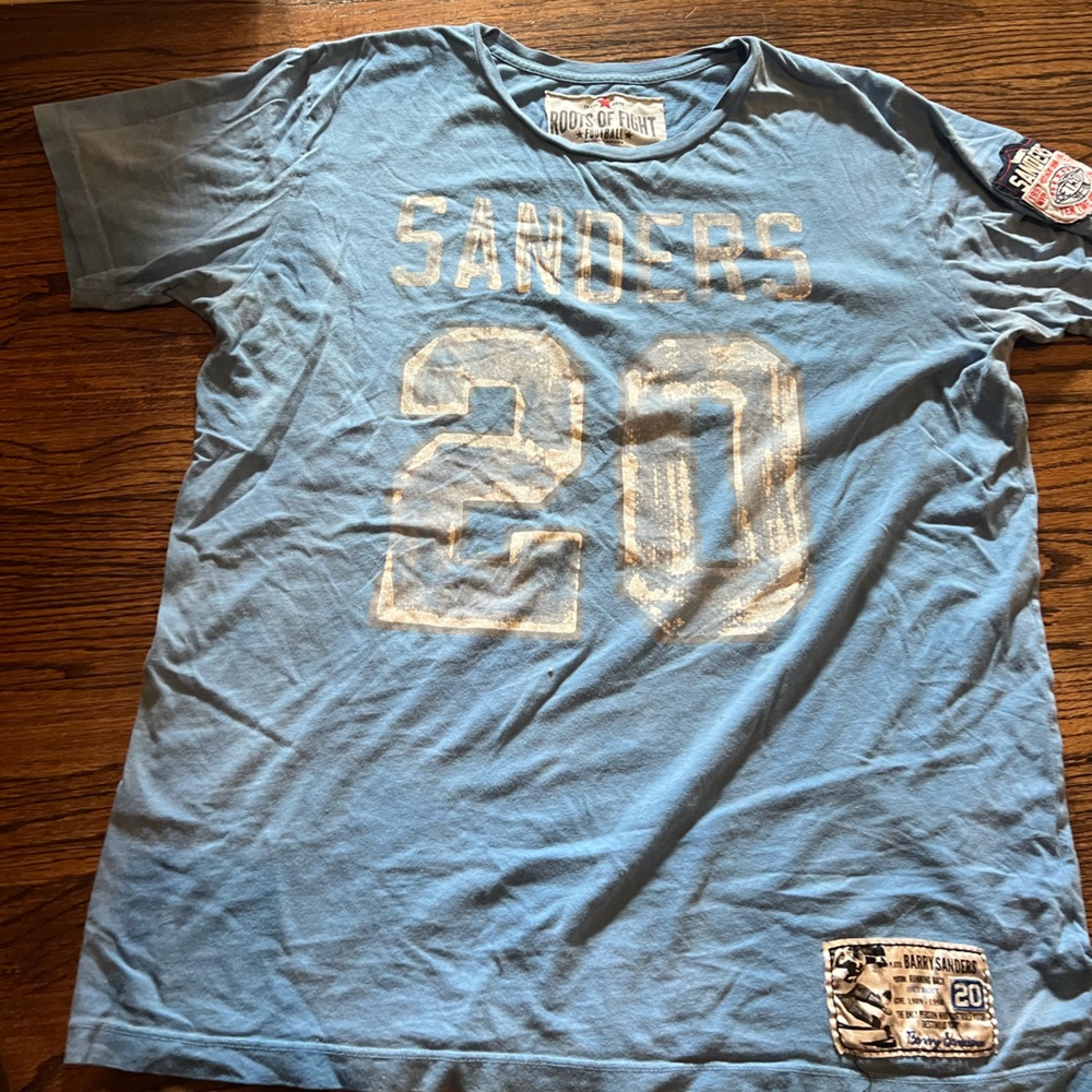 Barry Sanders Roots of Football tshirt 2XL